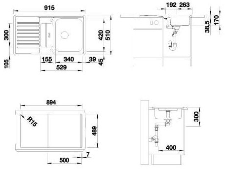 Кухонные мойки Blanco classic pro5s-iF src_classic_pro_5_s-iF CAD.jpg